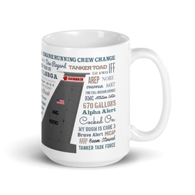 NKAWTG With Wisconsin Tail Flash on our White glossy mug