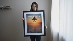 F-16 Viper, Framed and ready to hang with the Tell Me How description of military flight.