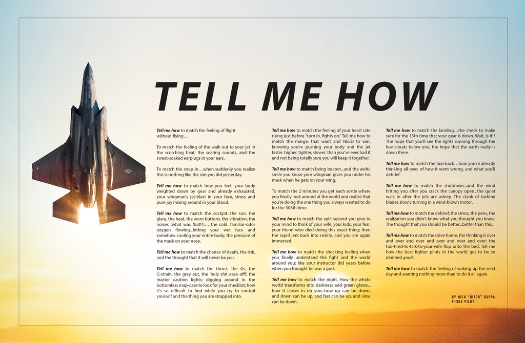 The Complete Tell Me How ode to flight on our spiral notebook