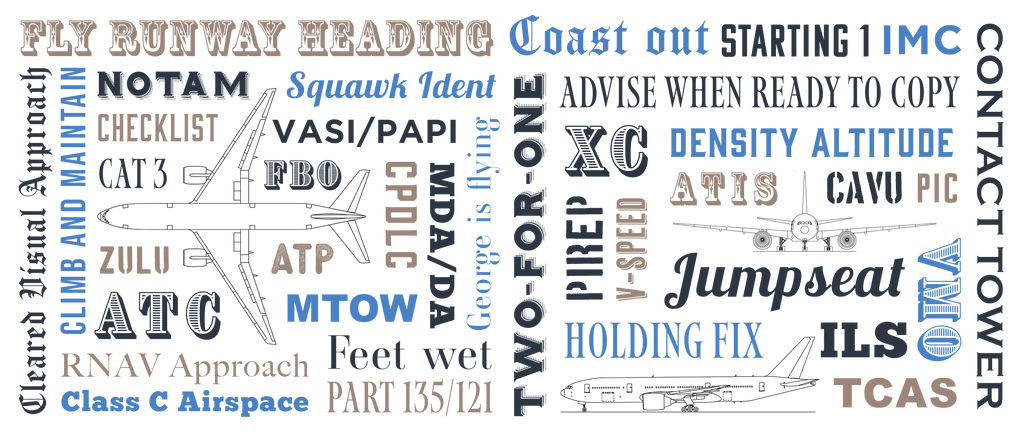 Say Again Mug With Commercial Pilot Words Used During Flight