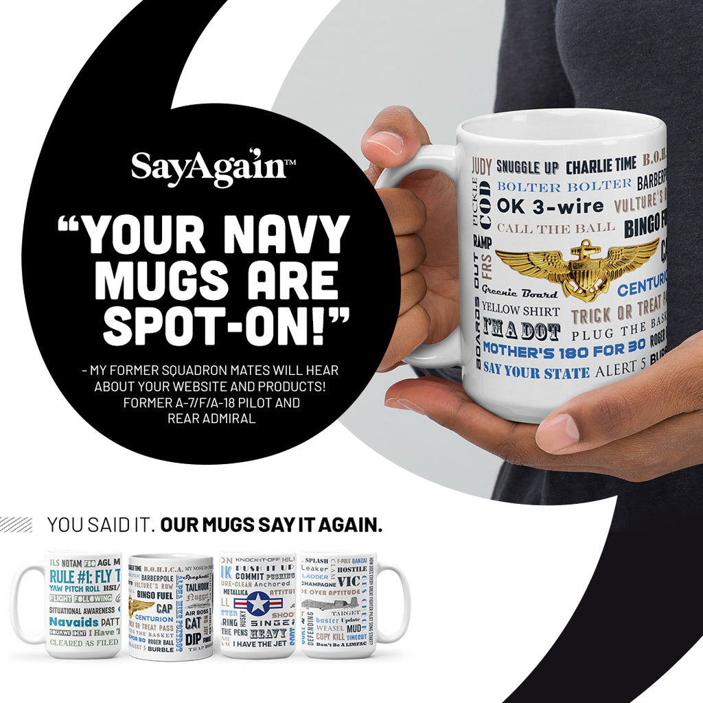 F-14 Tomcat with Say Again Words