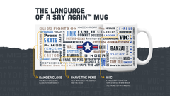 Say Again Mug With The Language of Strategic Air Command
