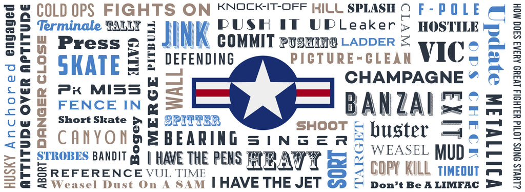 Say Again Mug With Fighter Pilot Words Generic version.