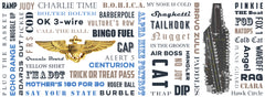 Naval Air Say Again Mug With Navy Aviator Wings  and Language of Aircraft Carrier Flight Operations. Generic version.