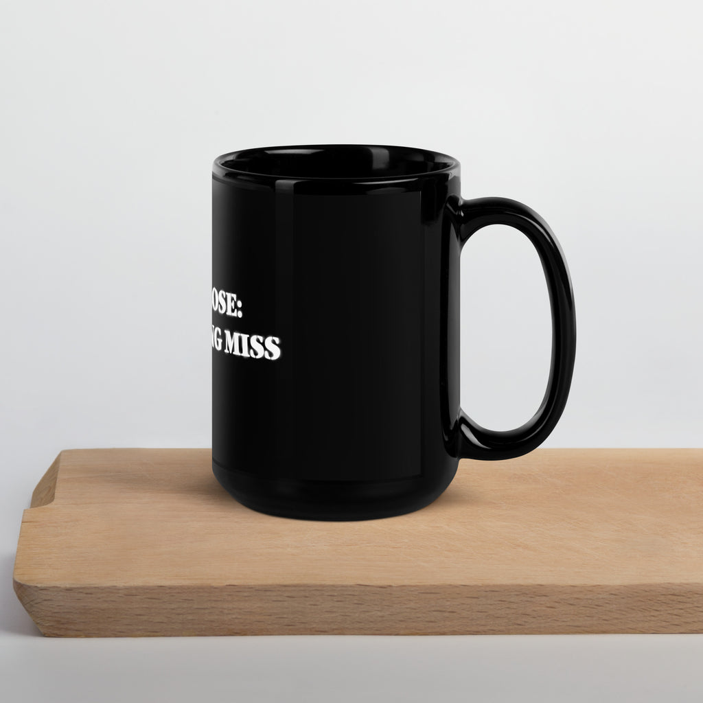 Danger Close warning on our black Glossy Mug