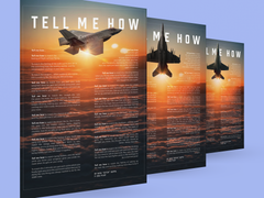 F-18C Hornet with the Tell Me How description of flight. This is a museum quality poster on ultra premium  luster photo paper.