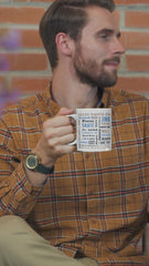 Naval Air Say Again Mug With Navy Aviator Wings  and Language of Aircraft Carrier Flight Operations. Generic version.