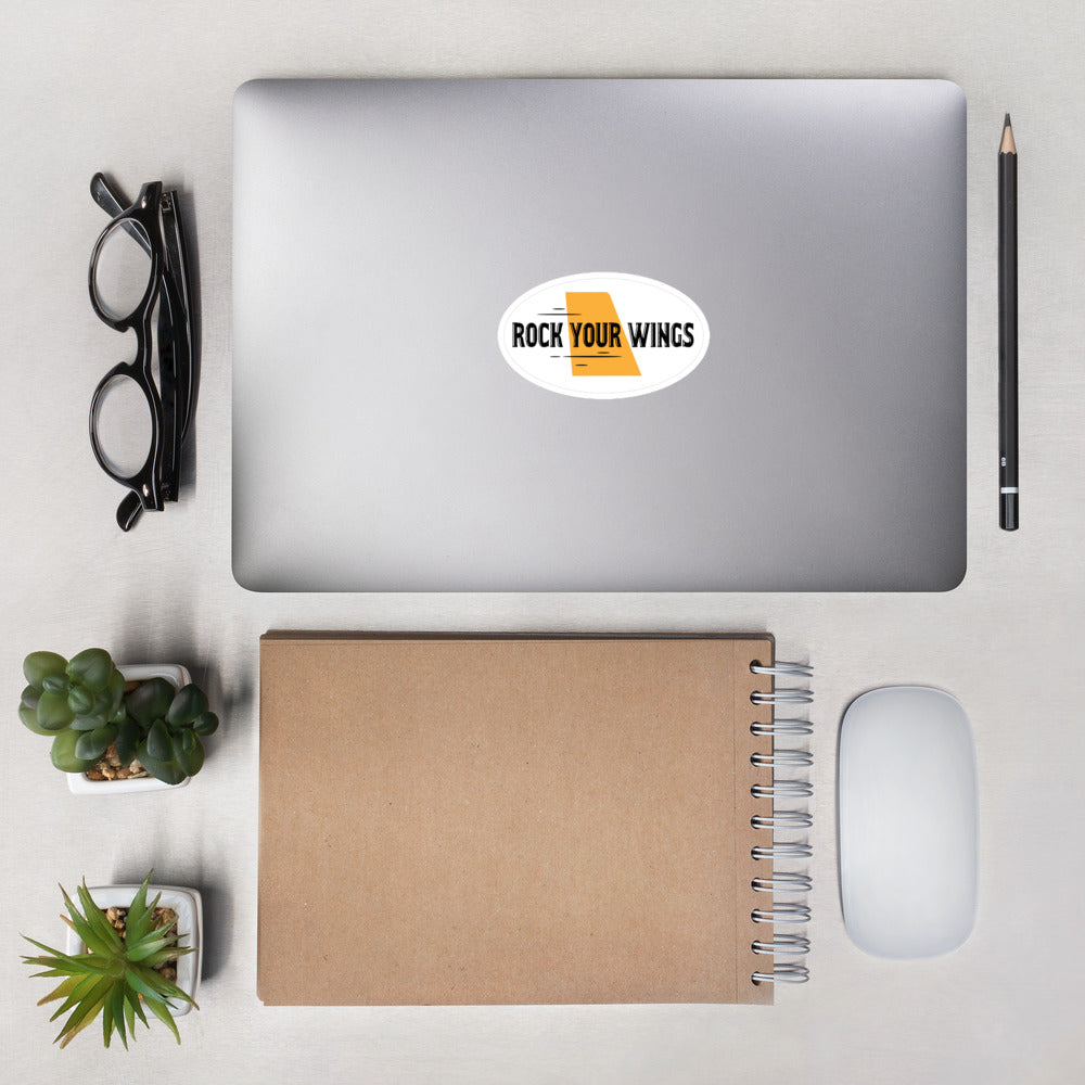 Rock Your Wings On Our Bubble-free stickers