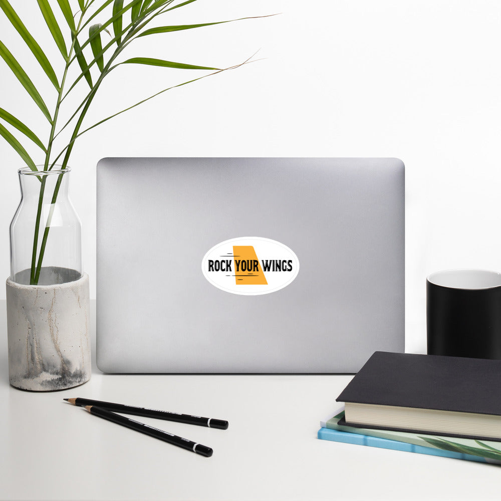 Rock Your Wings On Our Bubble-free stickers