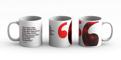 Freedom Mugs. "We Must Take Sides" On Our White 15oz Ceramic Mug