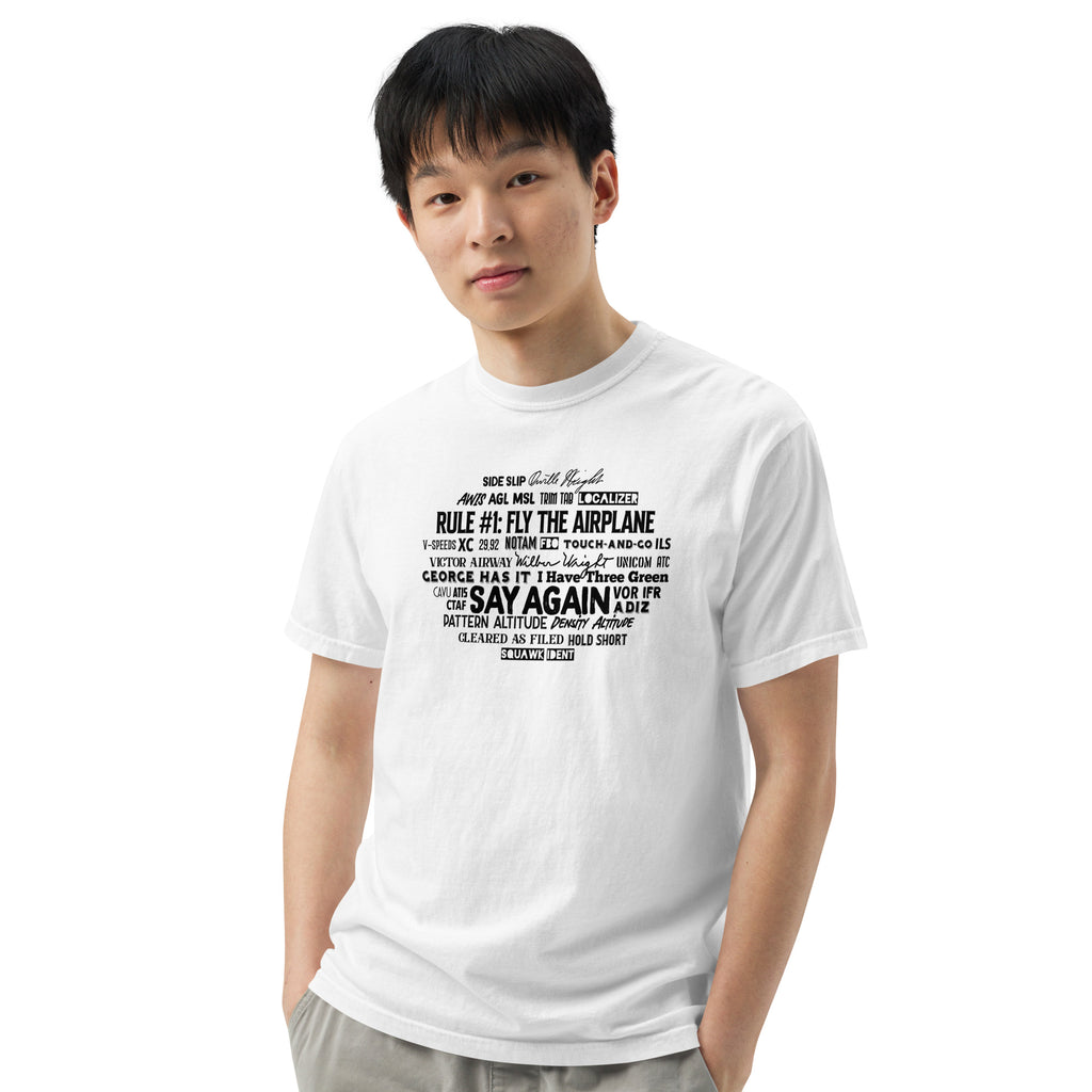 Our General Aviation Tee For Private Pilots. Our garment-dyed heavyweight t-shirt