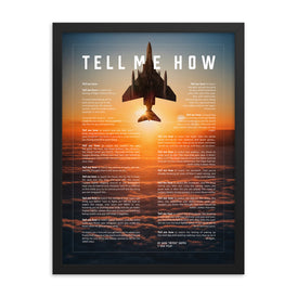 F-4 sunset. Framed and ready for hanging. Vietnam Series.