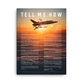 F-100 Super Sabre on Canvas, ready for hanging. Vietnam Series. Century series.