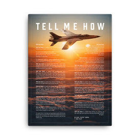 F-105 on Canvas, ready for hanging. Vietnam Series. Century series.