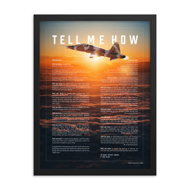 T-38 Talon framed, ready for hanging.