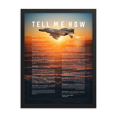 F-4 Phantom, version 2, framed and ready for hanging. Vietnam Series.