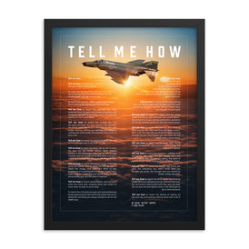 F-4 Phantom, version 2, framed and ready for hanging. Vietnam Series.