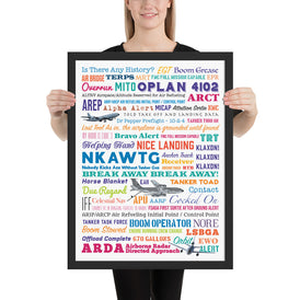 Say Again tanker poster, framed, ready for hanging. Air refueling tanker series.