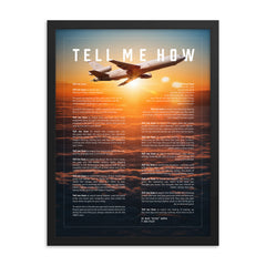 KC-10  framed and ready for hanging. Air refueling tanker series.