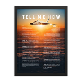 RA-5C Vigilante sunset, framed ready for hanging. Vietnam series.