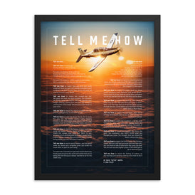 T-6 Texan II, framed and ready for hanging.