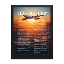 KC-135, sunset, framed and ready for hanging. Air refueling tanker series.