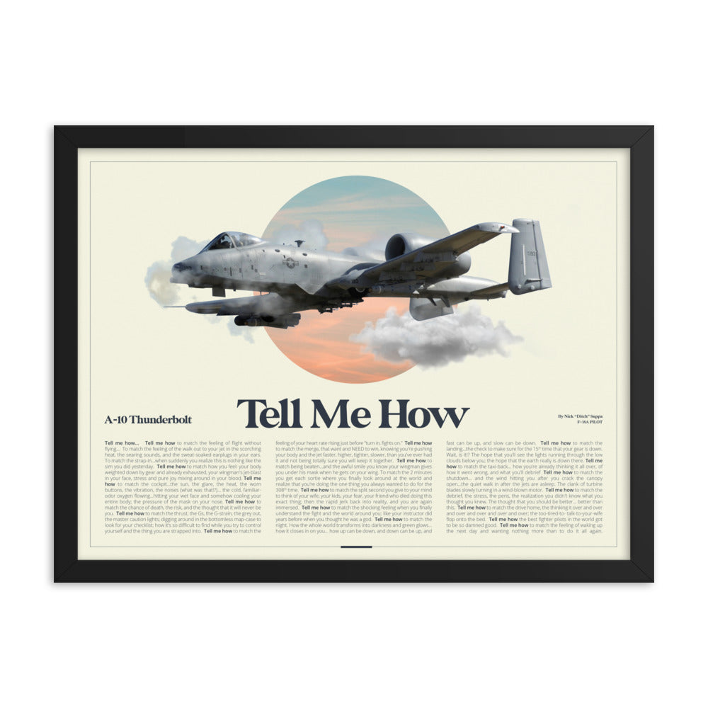 A-10 AirPower Portrait Framed