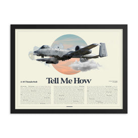 A-10 AirPower Portrait Framed