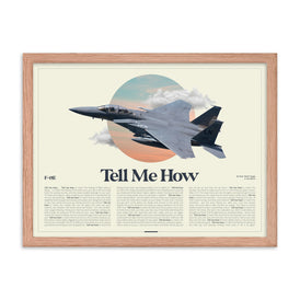 F-15E AirPower Portrait Print Framed