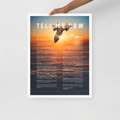SR-71 Blackbird, sunset, framed and ready to be hung on your wall