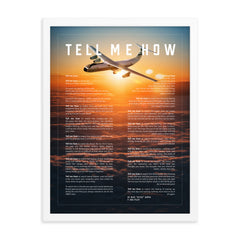 C-141 Framed and ready to hang with the Tell Me How description of military flight. Transport series.