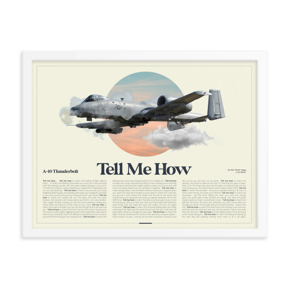 A-10 AirPower Portrait Framed