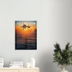 F-35B on Canvas with Tell Me How ode, ready to hang on your wall