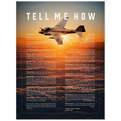 A-6 Intruder with the Tell Me How description of flight. This is a museum quality poster on archival matte paper.