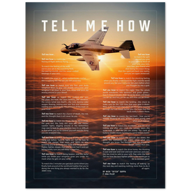 A-6 Intruder with the Tell Me How description of flight. This is a museum quality poster on archival matte paper.