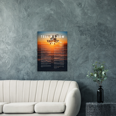 Apache Metallic print ready to hang with the Tell Me How description of military flight. Helicopter series.