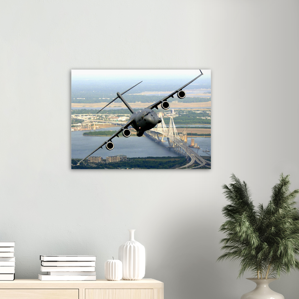 C-17 and Charleston  on Our Metallic Print
