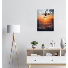 A-10 Warthog Acrylic print ready to hang with the Tell Me How description of military flight.