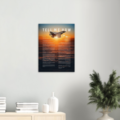 F-35C on Archival Matte Paper Professional poster with the Tell Me How description of military flight.