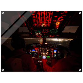 Gallery Editions KC-135 Short Final Cockpit View  On Our Acrylic Print