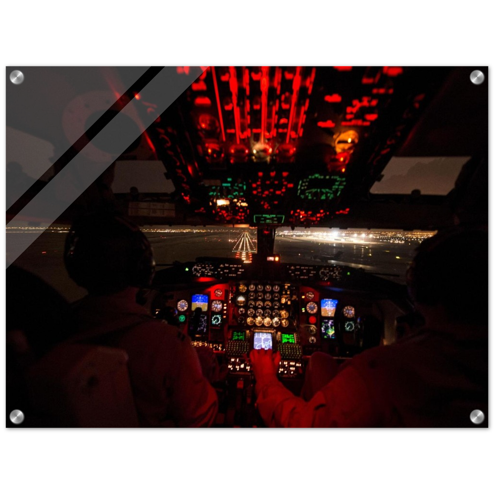 Gallery Editions KC-135 Short Final Cockpit View On Our Acrylic Print