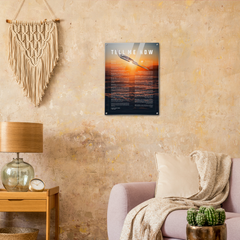 B-2 Bomber Acrylic print ready to hang with the Tell Me How description of military flight.
