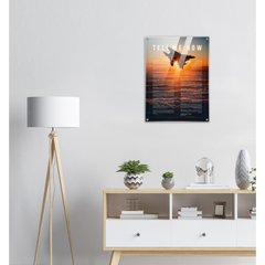 F-15E Strike Eagle Acrylic print ready to hang with the Tell Me How description of military flight.