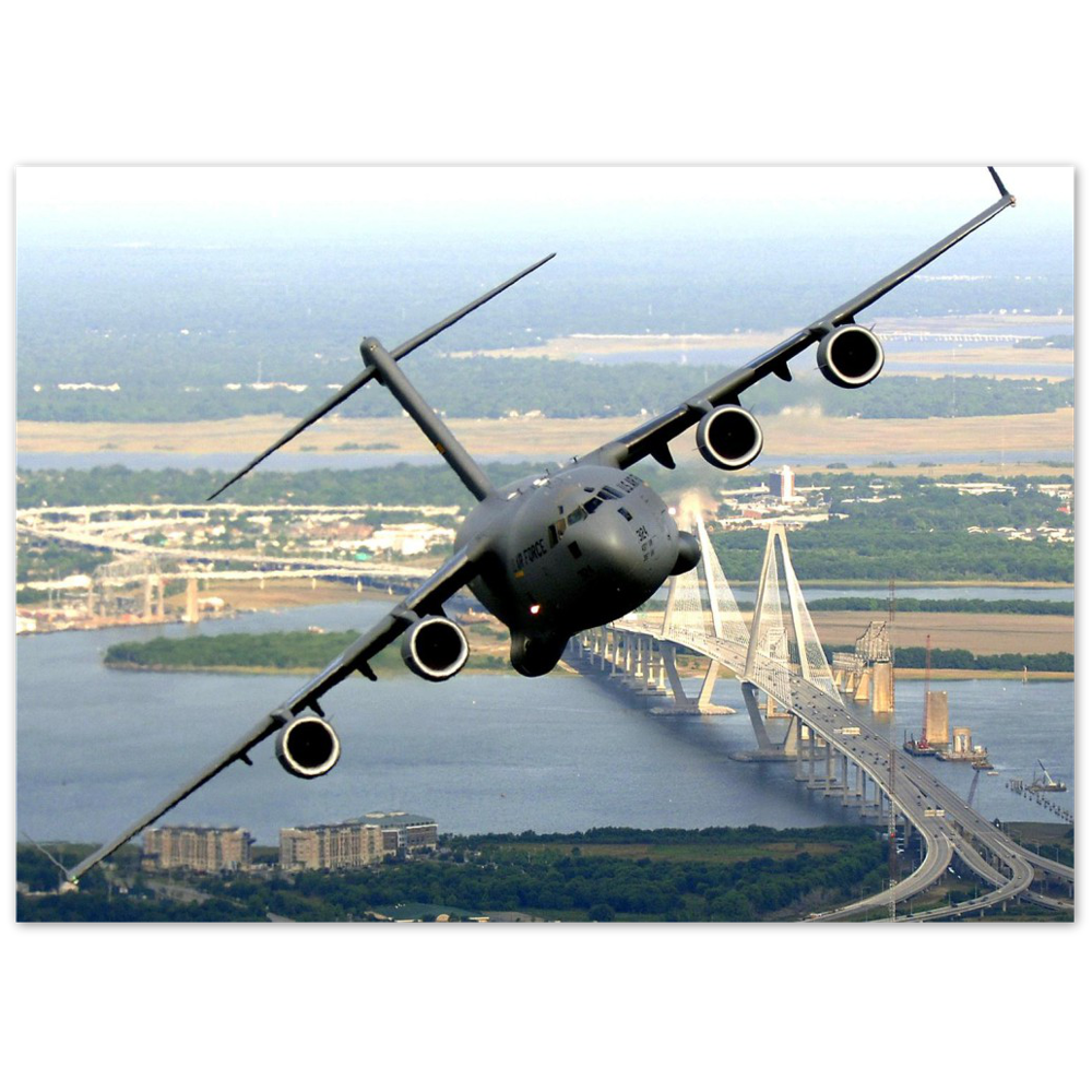C-17 and Charleston  on Our Metallic Print