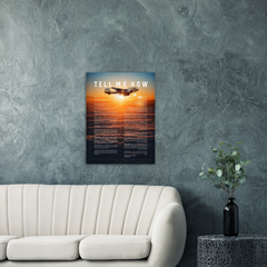 EA-6B Prowler Metallic print ready to hang with the Tell Me How description of military flight. Vietnam series.