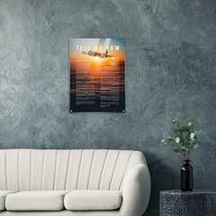 P-3C Orion on Acrylic. This is a premium acrylic print with the Tell Me How description of military flight.