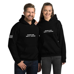 Unisex Hoodie with Danger Close. Don't F**king Miss