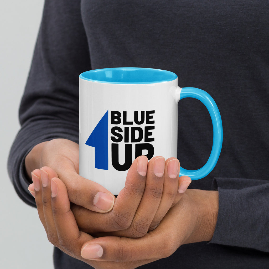 Blue Side Up Mug with Color Inside
