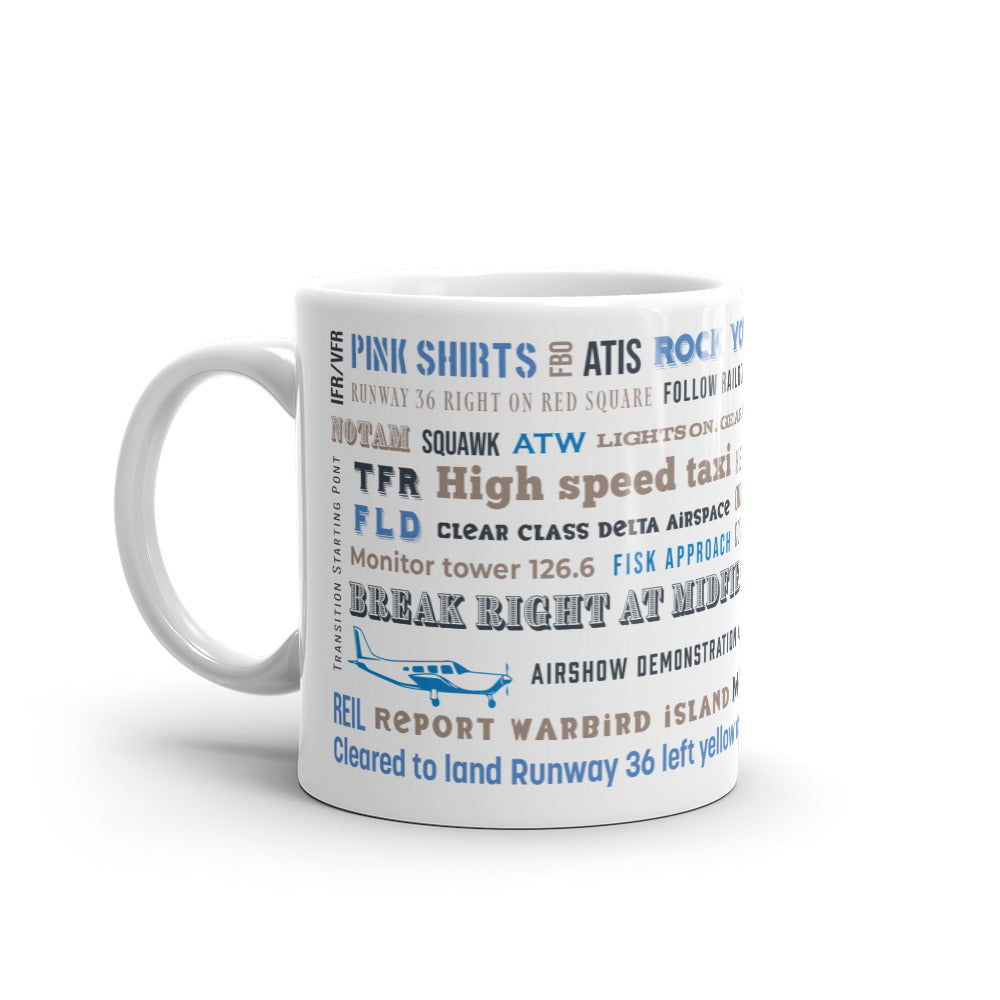 Rock Your Wings  Say Again Mug With Oshkosh Fly-In Words
