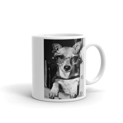 From "Buddies" Our Canine Pilot on our white ceramic mug.